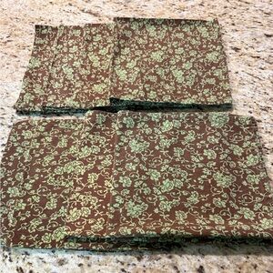 Pier 1 Boho 8 Pc Floral Print Cloth Napkins Dinner Napkins Cotton